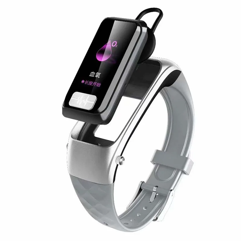 Smart bracelet watch fitness tracker activity watches 2 in 1 bluetooth earphone health smart bracelet blood pressure heart rate