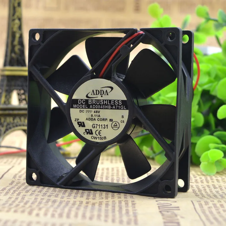 Для ADDA AD0848HB-A71GL 8025 48V 0.11A 8 см/см двойной шаровой Вентилятор охлаждения