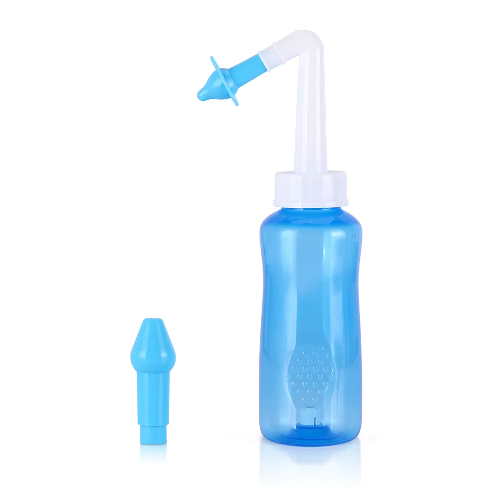 300ml cleaner 300 мл носовой ирригатор моющий очиститель 20 мешков соли для взрослых и детей Защита носа очищает увлажняет от аллергического ринита нети горшок - Цвет: 300ml cleaner