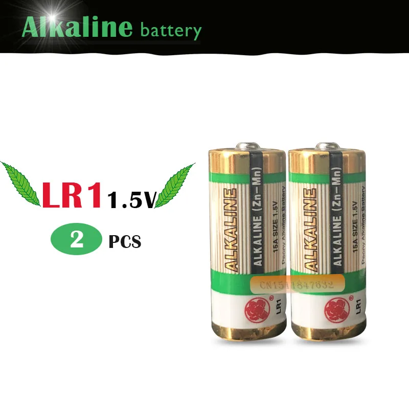 2 шт. щелочные батареи 1 5 В для сухого аккумулятора модель LR1 N AM5 E90