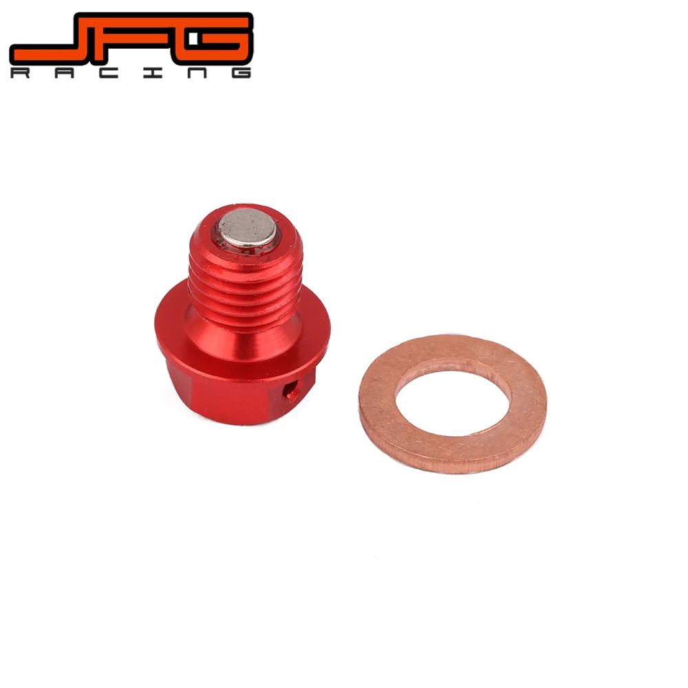 CNC Red Billet Aluminum Magnetic Oil Drain Plug Bolt For HONDA ATC Big Foreman Rubicon FourTrax Rancher Recon Motorbike |