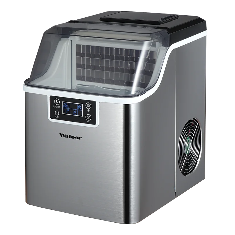 Hicon Countertop Ice Maker Machine 1 Gallon Auto Self-Cleaning Square Ice 44Lbs/24H 24 Pcs Ice Cubes in 15 Mins with Ice Scoop - AliExpress 6