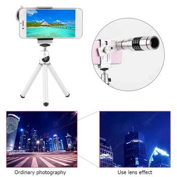 

18X Monocular Mobile Phone Telescope Lens Phone Clip Tripod For iPhone Samsung Smartphone Camera Lens Phone Accessories