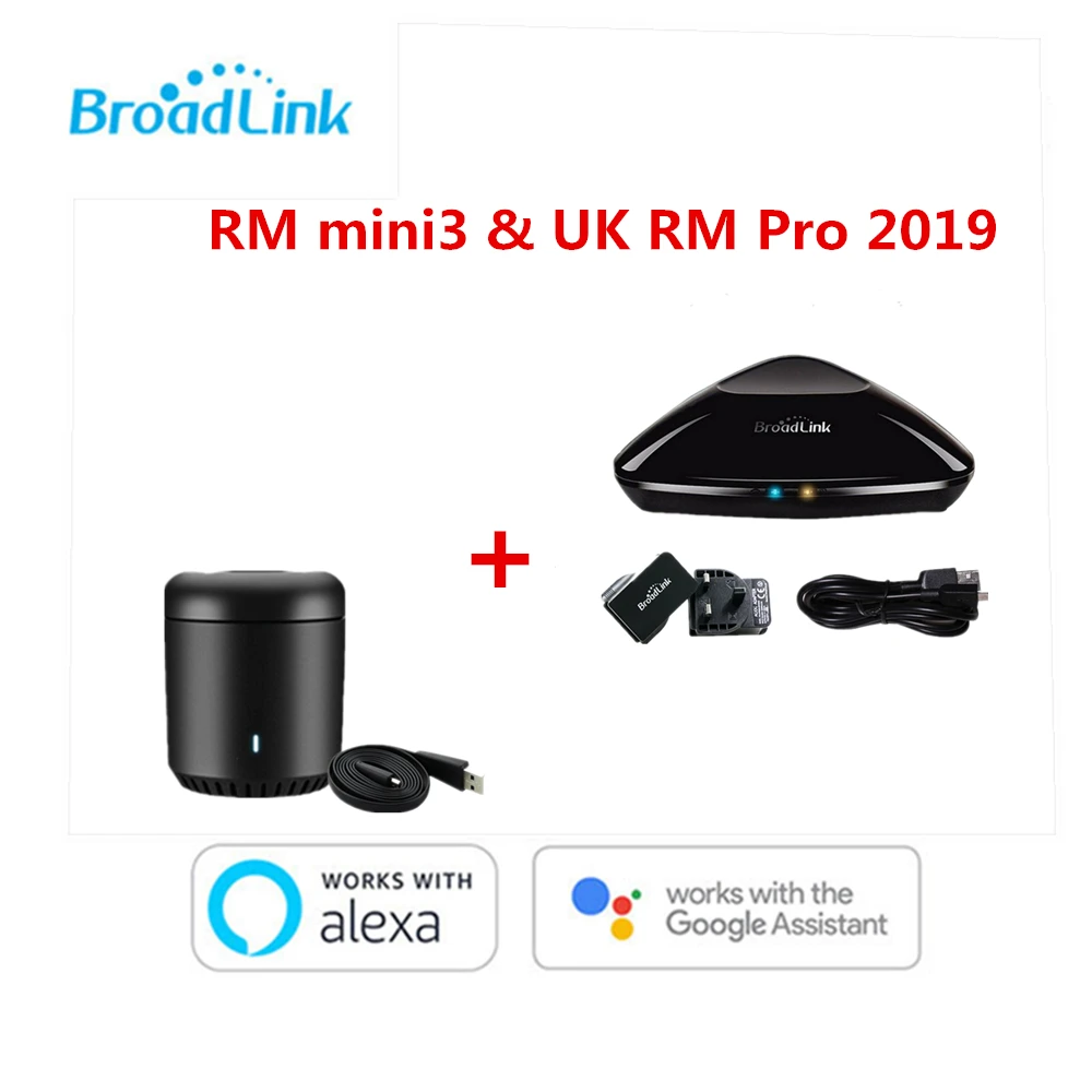 Broadlink RM PRO+ универсальная интеллектуальная поддержка Slimme Domotica WiFi+ IR+ RF Schakelaar Voor IOS Android Tel - Цвет: UK RM PRO RM min3