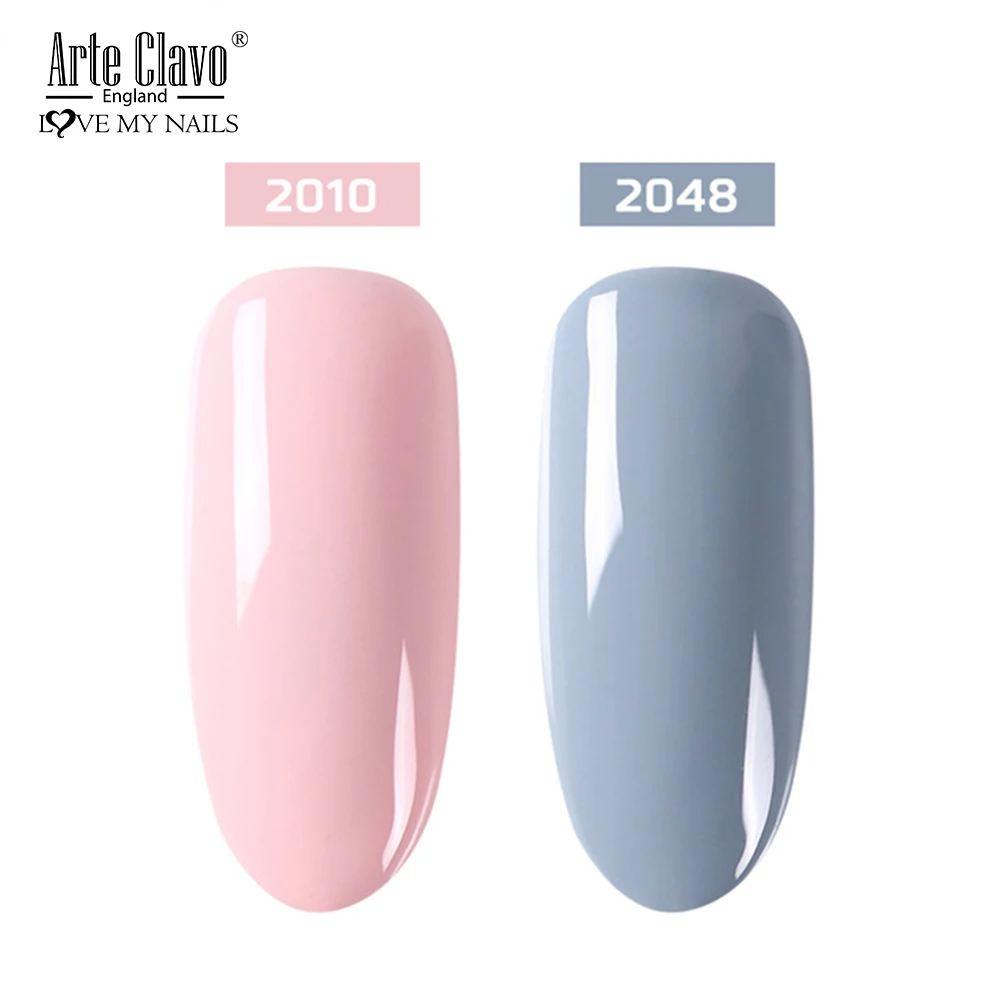 2010-2048 E Clavo 2 шт./компл. УФ гель лак для ногтей светодиодный лак для ногтей подарок база лаки для ногтей гель грунтовка Лаки био-Гели Soak Off Гель Гибридный гвоздь для ногтей - Цвет: 2010-2048