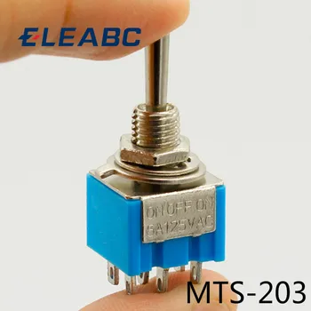 

Promotion! 5pcs 3 Position 2P2T DPDT ON-OFF-ON Miniature Mini Toggle Switch