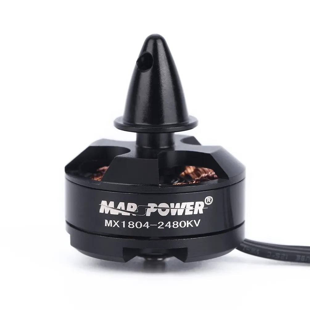 MX1804 2480KV бесщеточный двигатель с вращением по часовой стрелке/CCW для 250 мини многороторный вертолет, или Мультикоптер