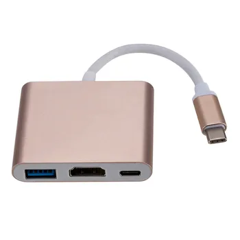 

Type C To HDMI USB 3.0 Charging Adapter Converter USB-C 3.1 Hub Adapter for Mac Air Pro Huawei Mate10 Samsung S8 Plus