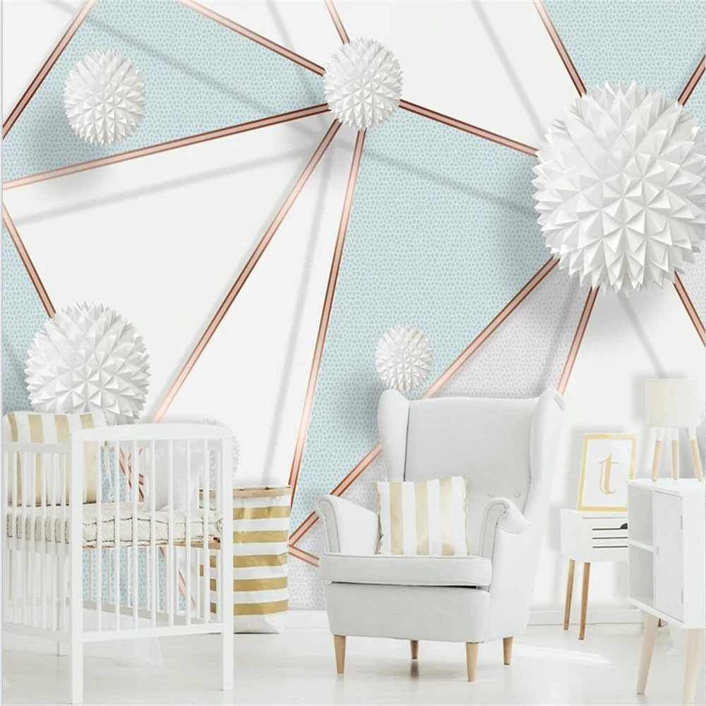 

Custom wallpaper 3d solid geometric marble stitching mural home decoration living room bedroom 3d wallpaper papel de parede