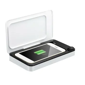 

Portable Uv Sterilizer Plastic 360 Degrees Mask Sterilizer Box Phone Key Disinfection Sterilization 1 Set