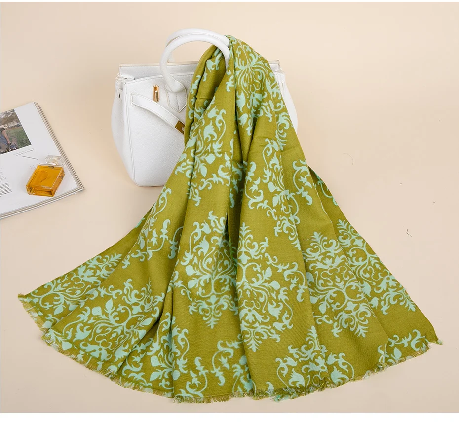 Long Cashmere Winter Scarf Women Warm Shawl Foulard Femme Pashmina Stole Wool Cotton Viscose Neck Women Scarf For Ladies