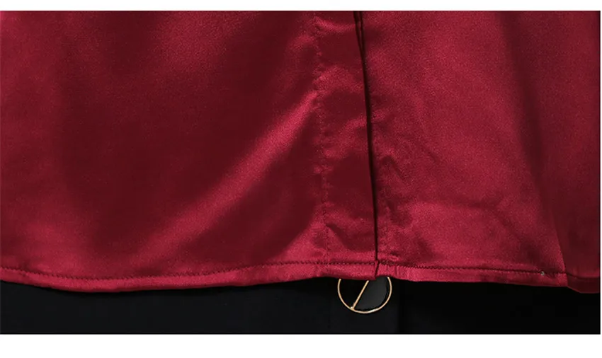 3XL Плюс Размер Топы осень длинный рукав Элегантная атласная блузка рубашка для женщин с бантом шеи повседневная офисная рубашка женская OL Blusas Feminina