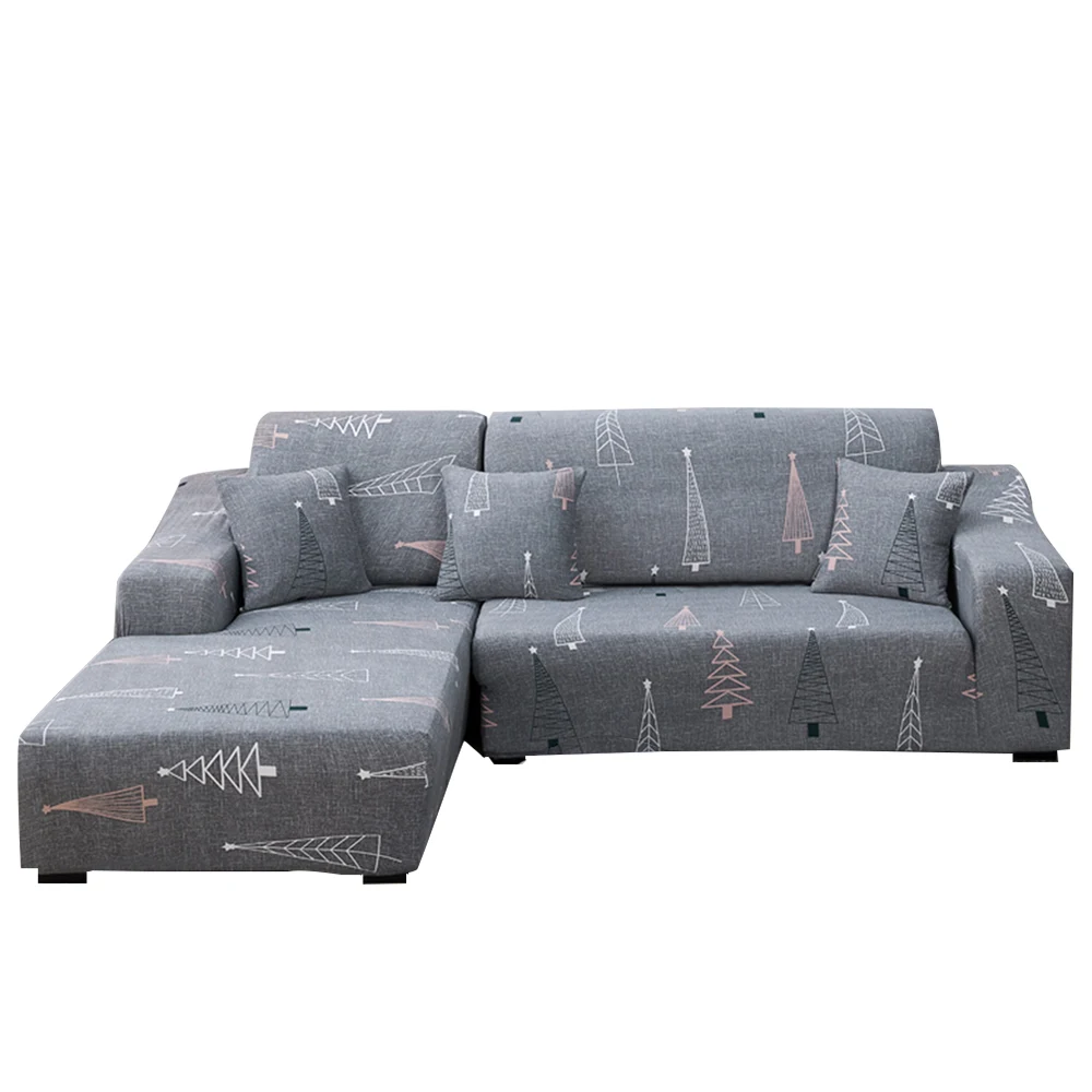 Напечатанные 2 шт. стрейч Чехлы для углового дивана l-образный диван гостиная секционный шезлонг диван Slipcover угловой диван Чехлы