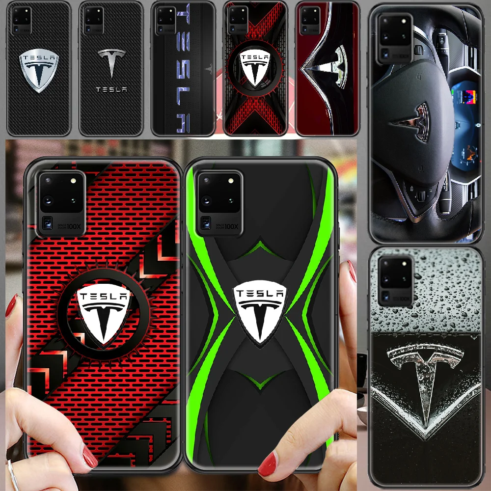 Чехол для телефона Tesla Inc. с логотипом автомобиля Samsung Galaxy Note 4 8 9 10 20 S8 S9 S10 S10E S20 Plus