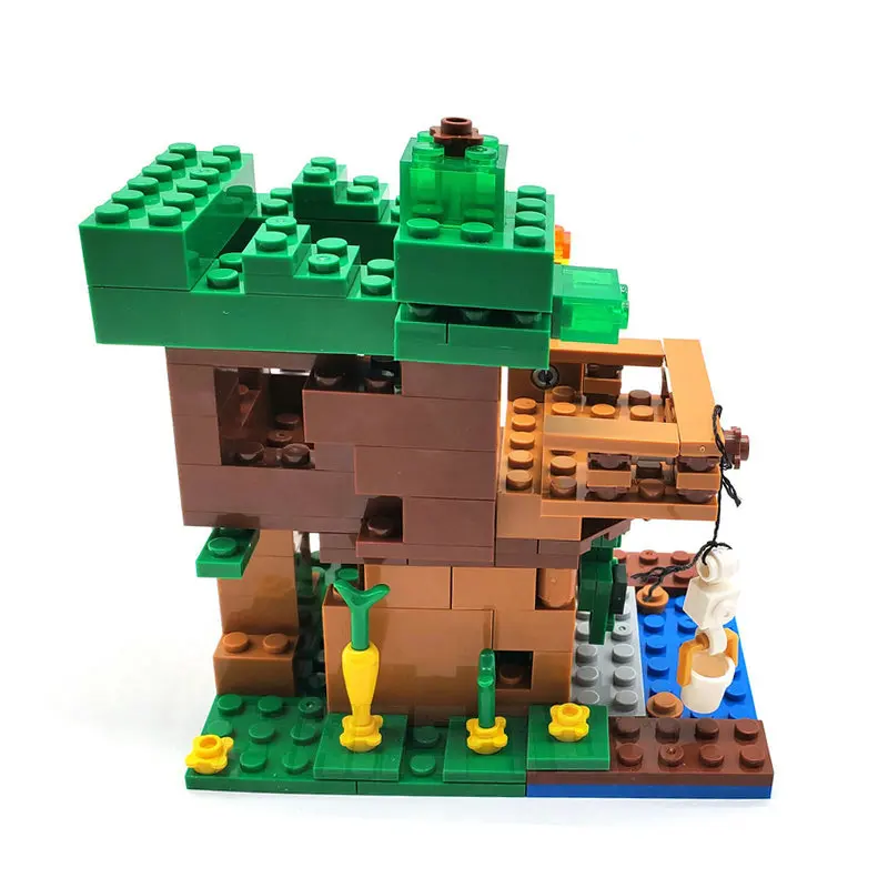 The Tree House Small Version Building Blocks Sets With Steve Alex Wolf Pigman Action Figures Sets Toys For Gifts Kids The Tree House Small Version Building Blocks Sets With Steve Alex Wolf Pigman Action Figures Sets Toys For Gifts Kids