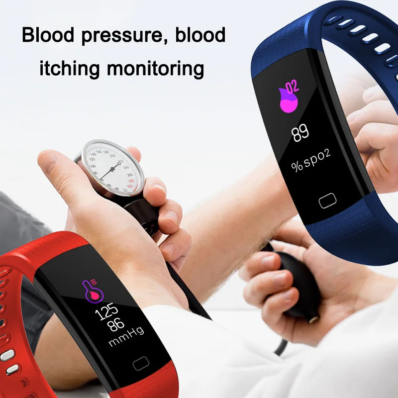 

Smart Bracelet Color Screen Heart Rate Blood Pressure Sleep Monitoring for Sports AS99