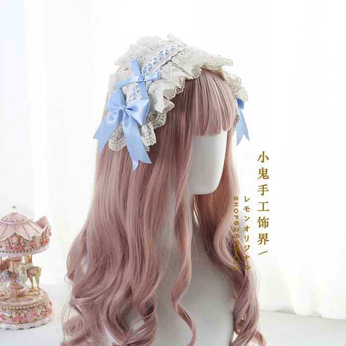 

Lolita Hair Band Hair Accessories Japanese-style SOFT Girl Sweet Versatile Lolita Lo Mother Lace Headdress KC