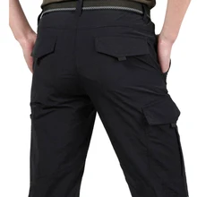 Рабочие брюки-карго мужские повседневные армейские быстросохнущие уличные брюки с несколькими карманами JS26