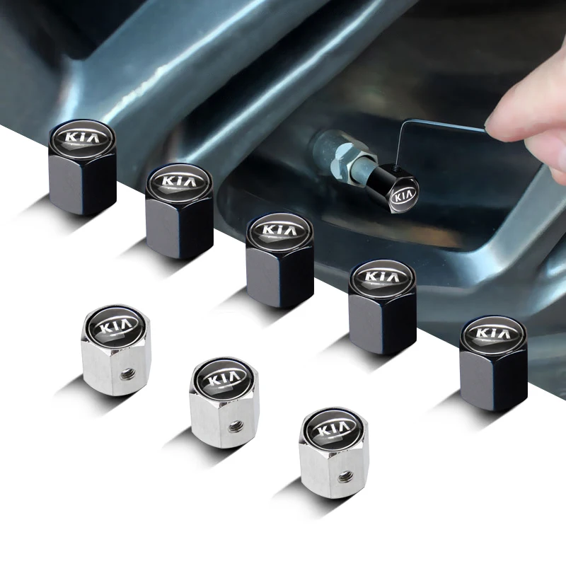 For KIA Logo Sportage Sorento Soul Optima Ceed Rio Forte Cerato Car Air Valve Stem Caps Auto Tyre Exterior Accessories | Автомобили и