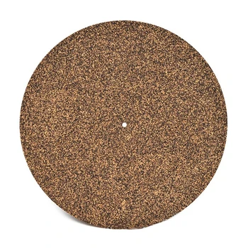 

Anti Static Vinyl Turntable Record Pad Revolving Soft Mat Ultra Thin Disc LP Player Reduce Shock Cork Rubber Accessories Round