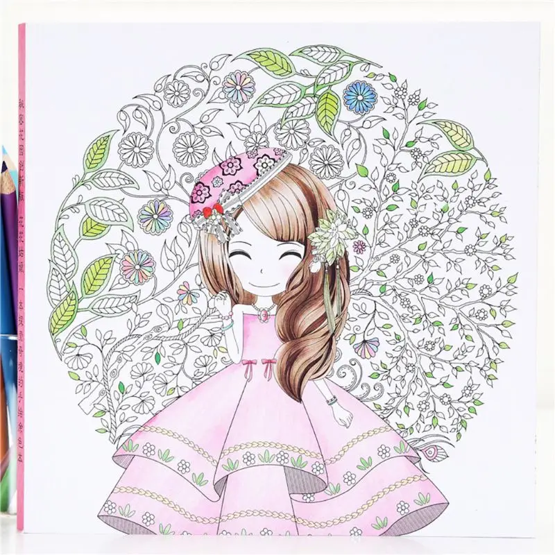 Children Kids Coloring Book Girls Ancient Style Drawing Graffiti Painting Books Holiday Gift Decompression Tool AXYF Children Kids Coloring Book Girls Ancient Style Drawing Graffiti Painting Books Holiday Gift Decompression Tool AXYF