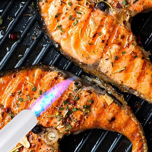 920 Hordozható Fém Hegesztő Égő Láng Gáz Fáklya Lángpisztoly Fúvó Főzés Forrasztó Forrasztás Bután Autoignition Könnyebb Bbq Fűtés - Image 2