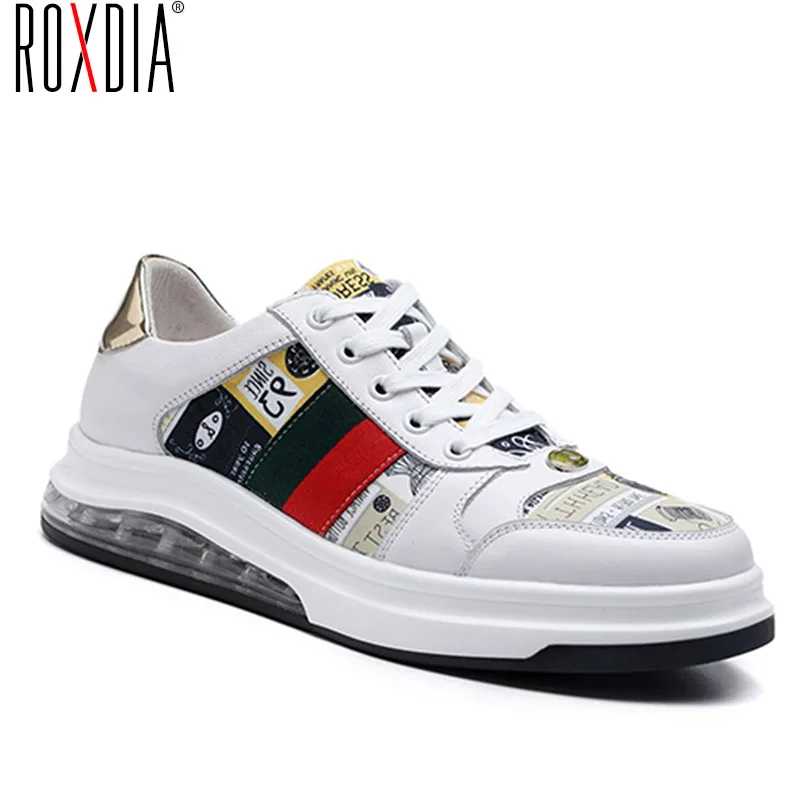 

ROXDIA 2020 men casual shoes genuine leather loafers fashion flats new outdoor 39-44 RXM513