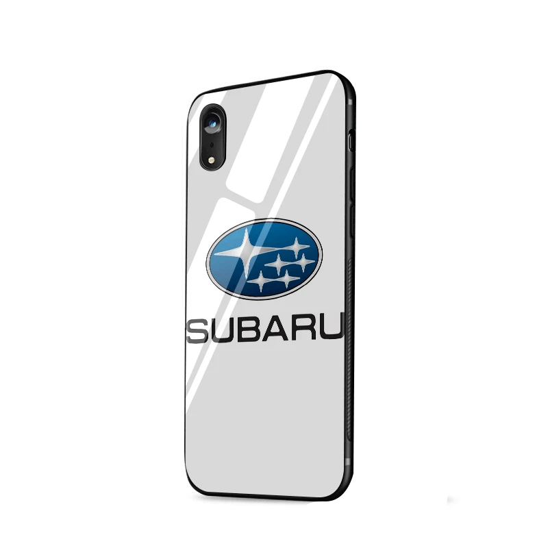 Мобильный чехол для телефона стекло для iPhone 6 6s 7 8 Plus iPhone 11 Pro X XR XS Max 5 5S SE крышка Логотип Subaru