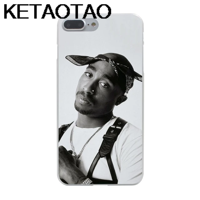 KETAOTAO 2Pac Tupac Shakur Duro чехол для телефона s для iPhone 4S 5C 5S 6S 7 8 SE Plus XR XS Max чехол кристально чистый мягкий TPU чехол s - Цвет: Серебристый