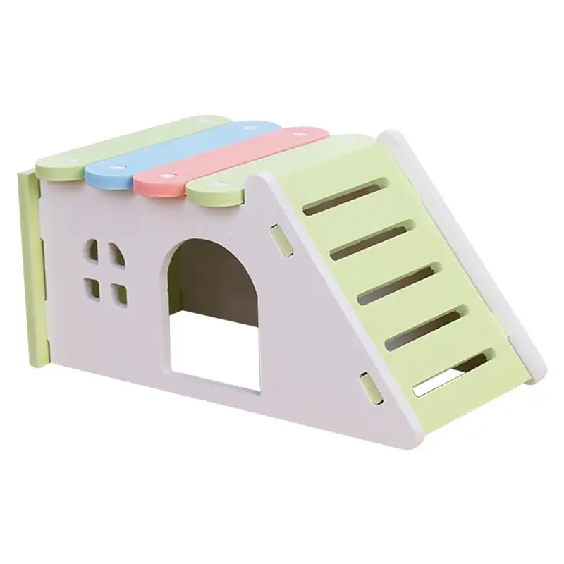 

Wooden Pet Supplies Small Animal Hamster Nest Pet Hedgehog Castle Toy 1 PC Observation Platform Deck Ladder Pet Toy House