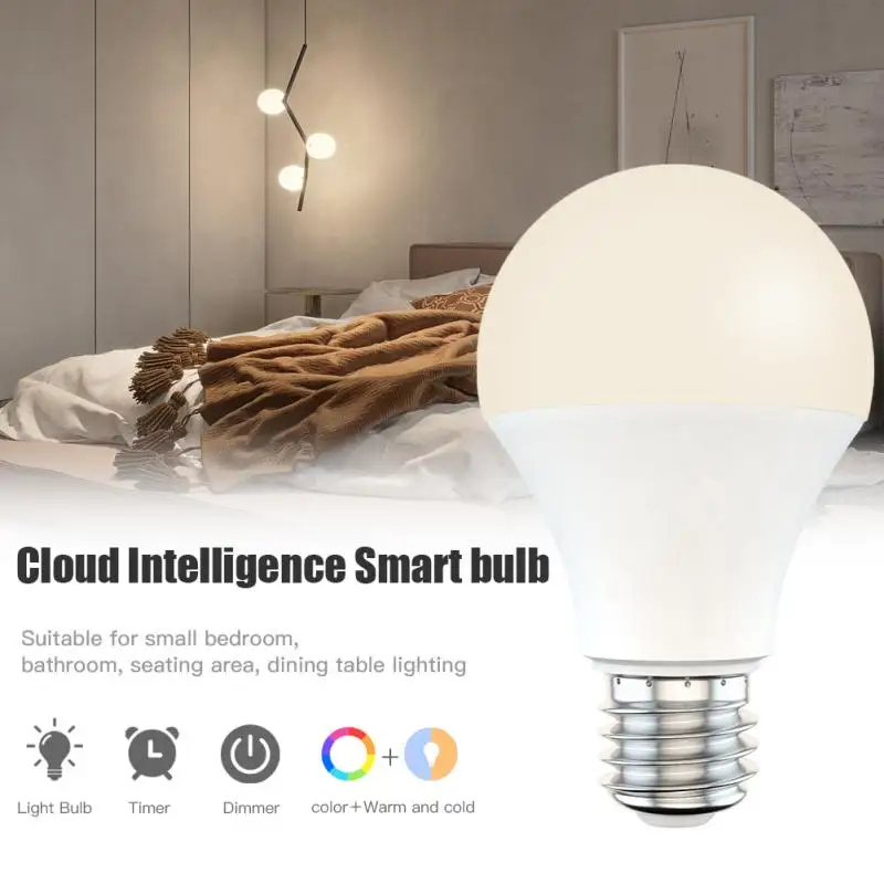 Dimmable 15W B22 E27 WiFi Smart Light Bulb LED Lamp App Operate Alexa