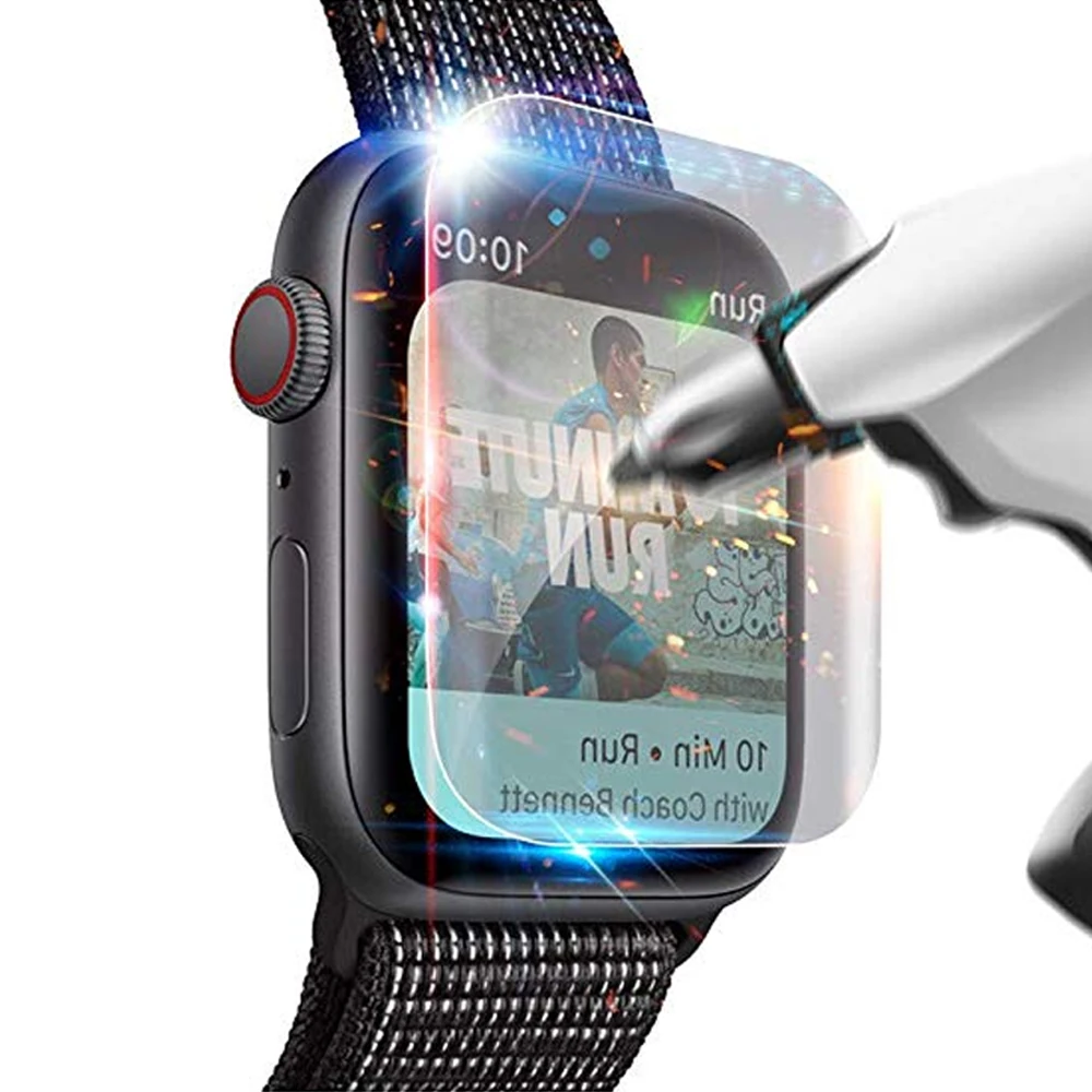 Защита экрана для Apple Watch 5 4 44 мм 40 мм 9D полное покрытие Защита от царапин защитная Гидрогелевая пленка аксессуары для часов