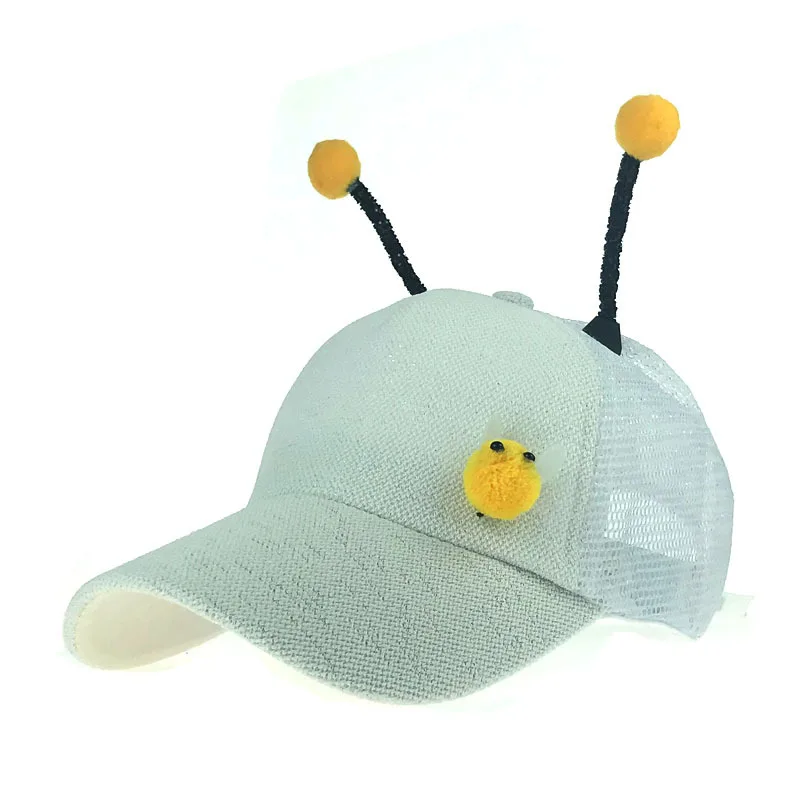 ZLD 2 to 8 Years old Spring Children Baseball Cap Boy Girls 3D Little bee Snapback adjustable Kid Hip Hop Hat Sun cap