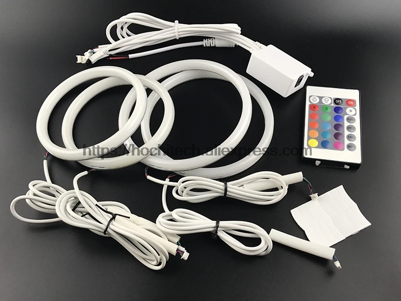 HochiTech 5050 SMD Хлопок многоцветный RGB светодиодный набор ангельских глаз с пультом дистанционного управления для FORD Mondeo MK3 2001-2007 стайлинга автомобилей