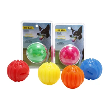 

Pet LED Luminous Dog Biting Ball Toy Training Ball Biting Ball Waterproof Dog Toy Ball，Q8