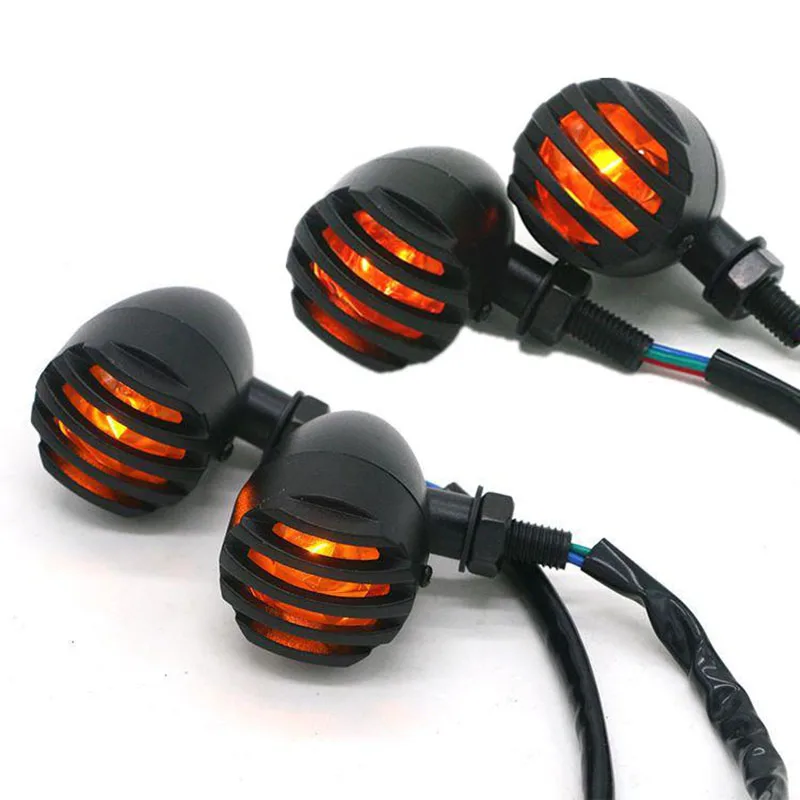 

2Pcs Motorcycle frecce moto style Amber Bulb intermitentes moto Motorcycle LED Turn Signal Indicator Light clignotant moto led
