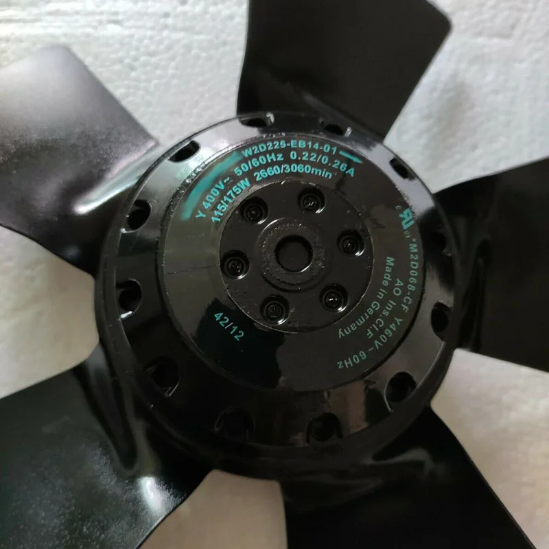 Процессорный кулер для Ebmpapst W2D225-EB14-01 AC 400V 0,22/0.26A 50/60Hz Вентилятор охлаждения