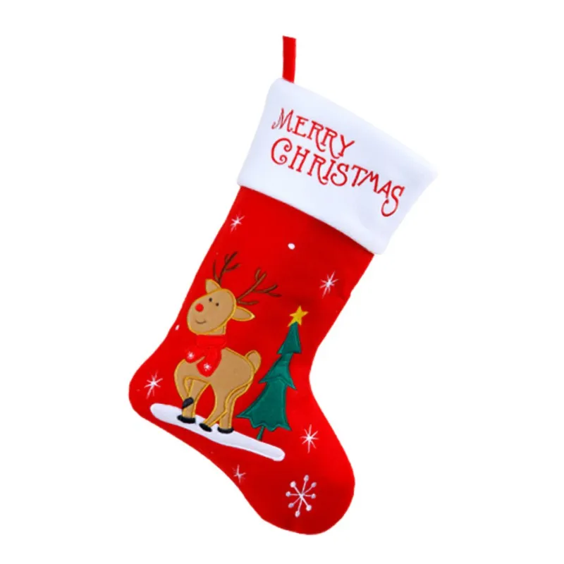 

Children's Cute Cartoon Christmas Stockings Gift Box Kids Candy Bags Party Decorations