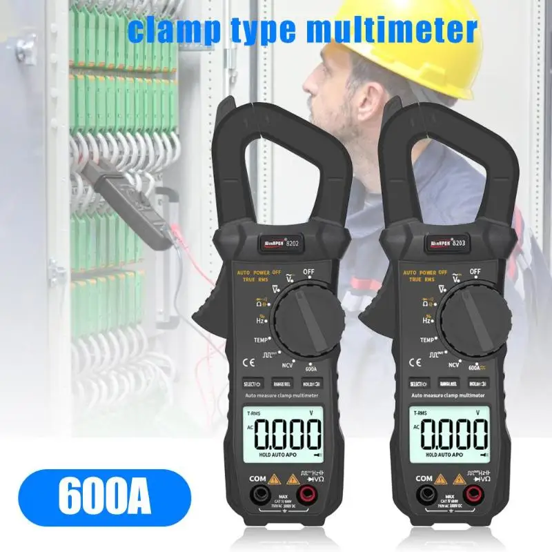 600A 5999 отсчетов True RMS цифровой клещи мультиметр с автоматическим переключением диапазонов тестер Дисплей True RMS мультиметр с автоматическим переключением диапазонов измерения
