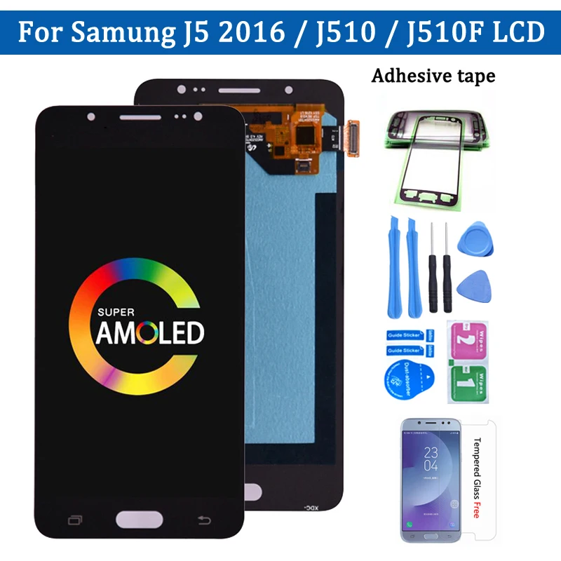 Дисплейный модуль Super Amoled для Samsung Galaxy J5 2016 SM-J510F J510FN J510M J510Y J510G J510 | Мобильные