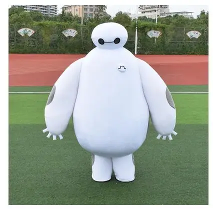 

Large White Cartoon Doll Costume Robot Walking cos Prop Doll Custom Activity Flyer Opening Performance Clothing