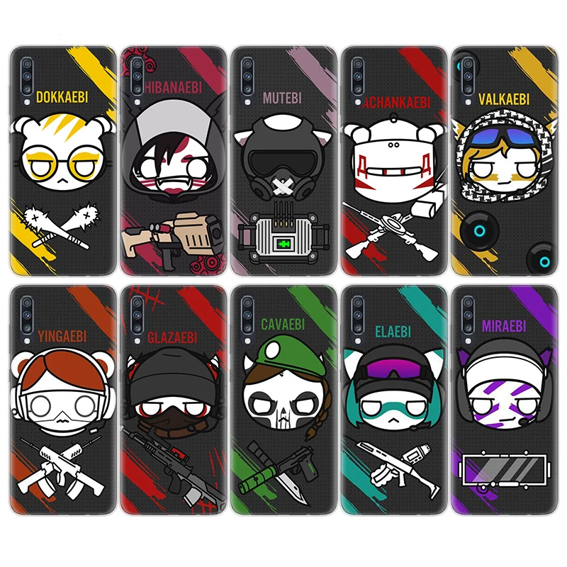 Rainbow Six Siege Print Silicon Phone Case For Samsung S9 S8 A6 A8 J4 J6 Plus + A7 A9 J8 2018 S6 S7 Edge Note 10 Pro 9 8 Cover |