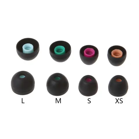 Pairs(XS/S/M/L) Soft Silicone Ear Pads Earphone Eartips Suit for 90% In-ear Earbuds Cover Accessories for Sony Headphone