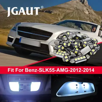 

JGAUT 10pcs White Car LED Light Bulbs Interior Package Kit For 2012-2014 Mer-cedes Be-nz SLK55 AMG Error Free Canbus