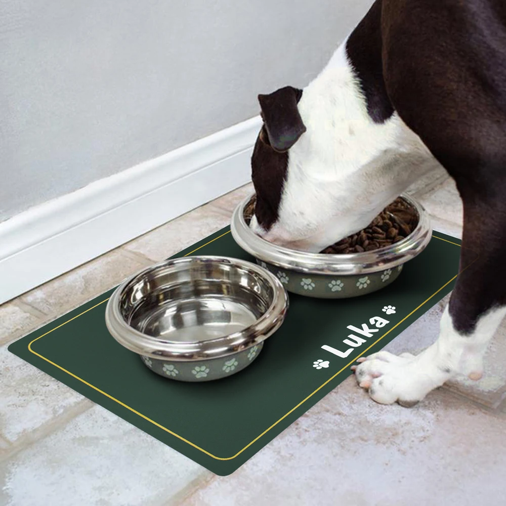 Customized Cat Dog Bowl Mats for Food and Water Personalized Pet Mats with  Waterproof and Easy To Clean Floor Mat for Dog Bowls - AliExpress
