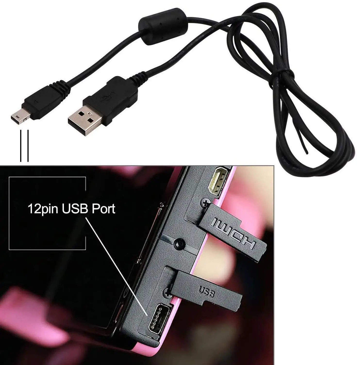 交換 Usb データ充電ケーブル 12pin Usb ポート電源コード互換性 Casio Exilim Ex カメラ Ex S10 S12 H10 F1 Fs10 Fc100 Data Cables Aliexpress