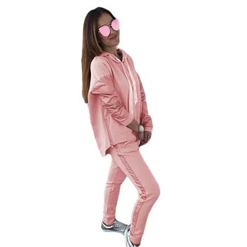 

Women Two Piece Outfits Women Tracksuit Two Piece Set Top and Pants Euroepean Style Woman Sets