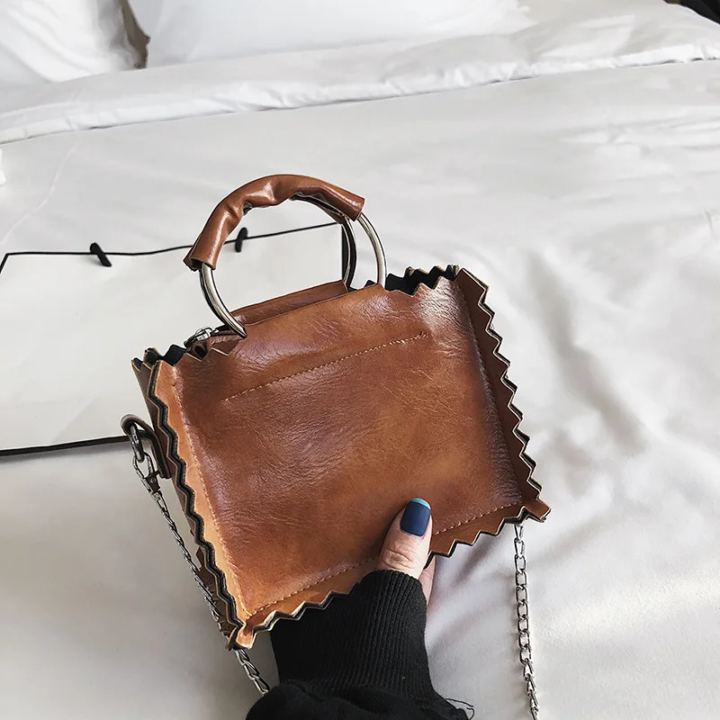 

INS Super Fire Small for Girl 2018 Hand Bag with Chain Summer Korean-style Fashion Mini Oblique Hot Selling Bags New Style Circu