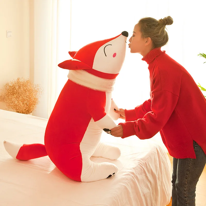 

Creative New Style down Cotton Fox Fur rong wan ju Doll Software Scarf Small Fox Pillow Girl'S Gift Customizable