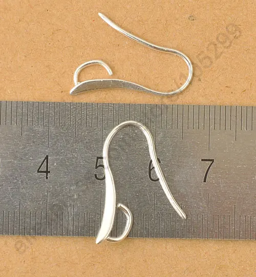 100PCS 925 Sterling Silver Handmade Jewelry Findings Strong Hook Earring Accessory Pinch Bail Ear Wires for Crystal Stones Beads
